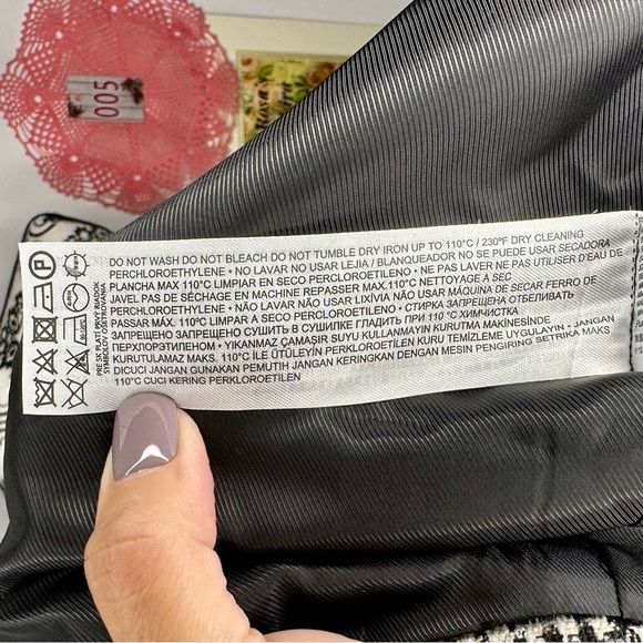 NWT Mango Nadine Houndstooth Cropped Blazer Size XXL - Picture 12 of 16